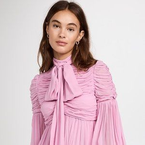 Zimmermann Celestial Ruched Mini Dress 0P